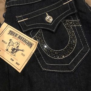 NWT  True Religion Dark Blue Denim Jeans
